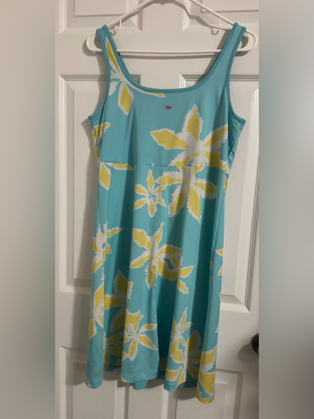 Columbia Aqua Dress with Yellow Floral Print - Picture 6 of 6
